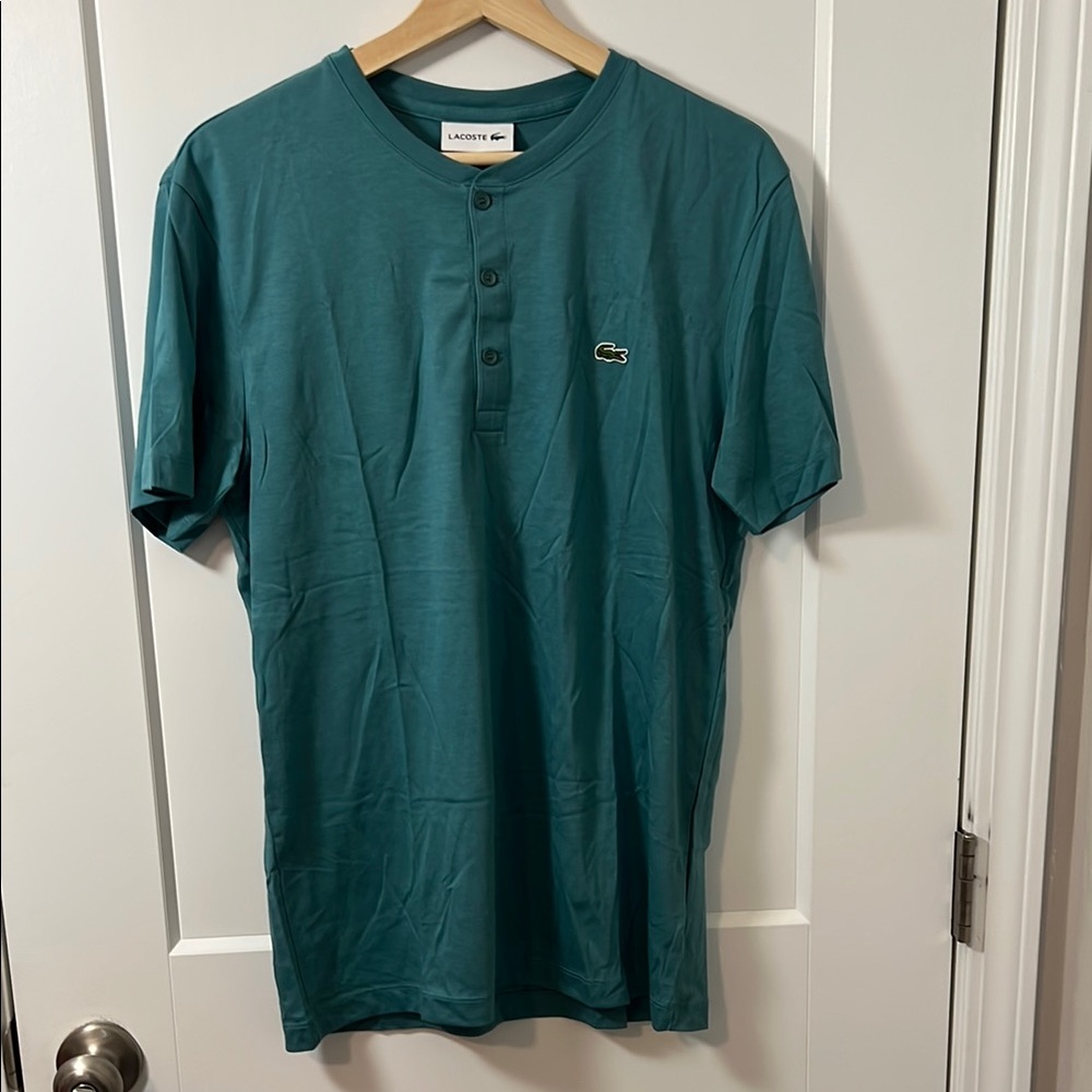 Lacoste Green Casual Button Down Shirt
